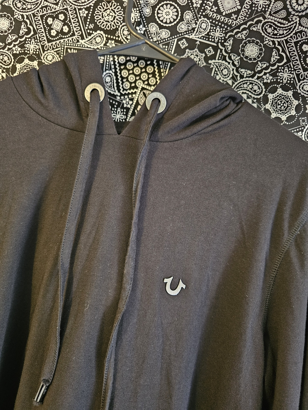 TRUE RELIGION Buddha Brand World Tour Men's XL LS HOODIE Cotton/Polyester Blend
